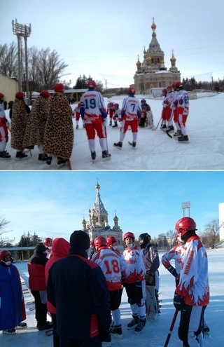 Сезон 2012/13. &laquo;СКА-Свердловск&bdquo; и&nbsp;&ldquo;Знамя-Удмуртия&raquo; в&nbsp;гостевых матчах в&nbsp;Уральске. (Фото К. Рахимова)
