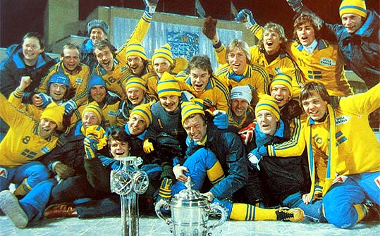 Сборная Швеции - победитель ЧМ-1981 (Фото svenskbandy.se)