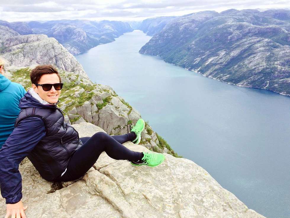 Робин Сундин наслаждался красотами Норвегии (Фото bandypuls.se)