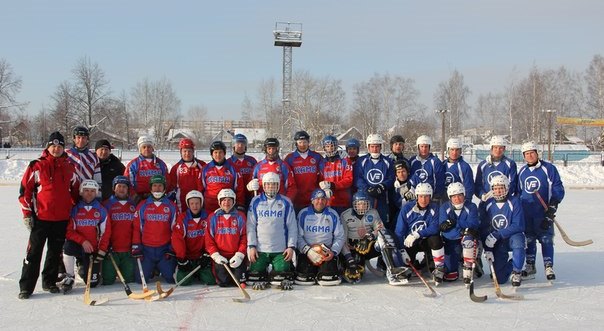 Январь 2013 г. Участники Первенства КФК команды Кама и Прометей